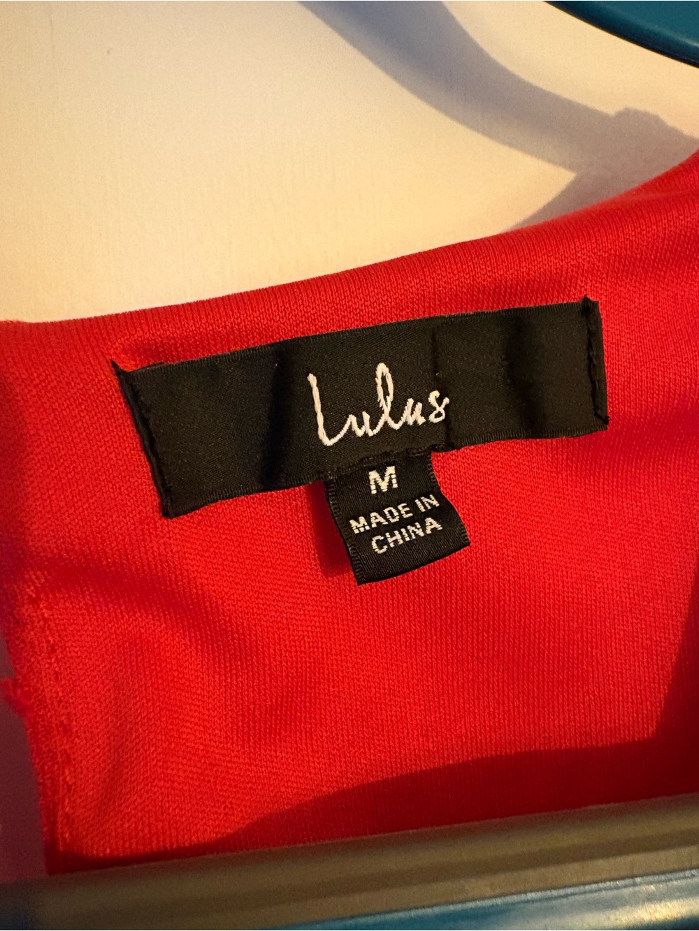 Lulu's Bright Red Ruffle Wrap Mini Dress - Picture 3 of 4